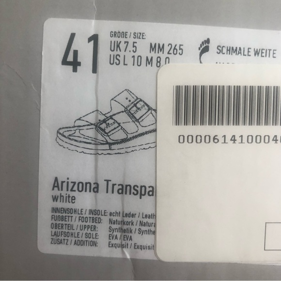 NIB $470 BIRKENSTOCK X MANOLO BLAHNIK Arizona Slide Sandal in size 41 EU! - Picture 16 of 16